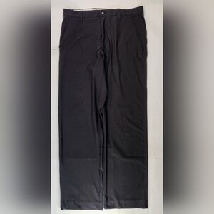 FOOTJOY FJ Mens Pants 34x32 Black Golf Performance Flat Front Stretch Comfort